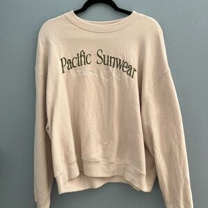 Pacific Sunwear Cream Sweatshirt